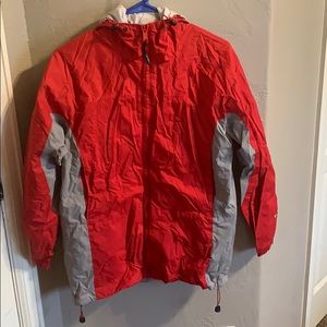 Columbia Red and gray windbreaker- insulated
